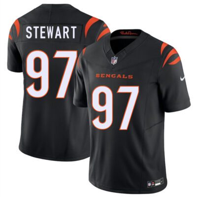 Cincinnati Bengals #97 Shemar Stewart Black 2025 Draft F.U.S.E. Vapor Untouchable Limited Football Stitched Jersey