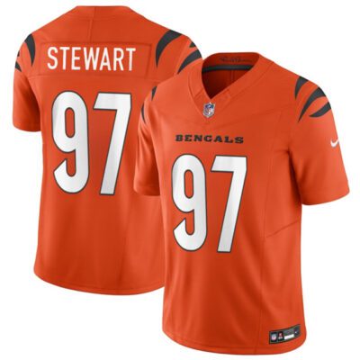 Cincinnati Bengals #97 Shemar Stewart Orange 2025 Draft F.U.S.E. Vapor Untouchable Limited Football Stitched Jersey