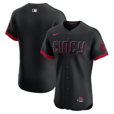 Cincinnati Reds City Connect Elite Jersey - Black