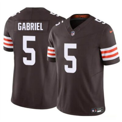 Cleveland Browns #5 Dillon Gabriel 2025 Draft F.U.S.E. Vapor Limited Football Stitched Jersey