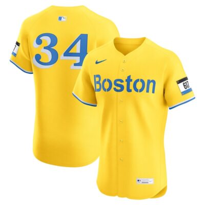 David Ortiz Boston Red Sox City Connect Elite Jersey - Gold