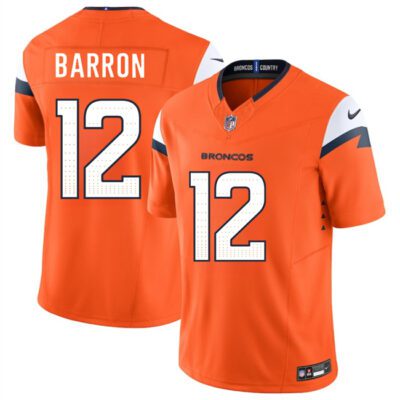 Denver Broncos #12 Jahdae Barron Orange 2025 Draft F.U.S.E. Vapor Limited Football Stitched Jersey