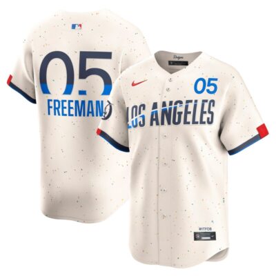Freddie Freeman Los Angeles Dodgers City Connect Limited Player Jersey - Cream