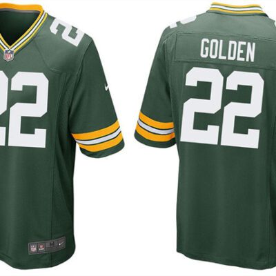 Green Bay Packers #22 Matthew Golden Green 2025 Draft Stitched Game Jersey
