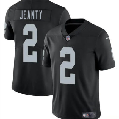 Las Vegas Raiders #2 Ashton Jeanty Black 2025 Draft Vapor Untouchable Limited Football Stitched Jersey
