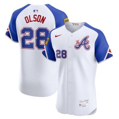 Matt Olson Atlanta Braves City Connect Elite Jersey - White