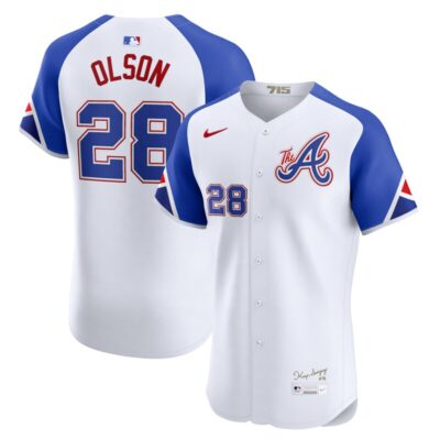 Matt Olson Atlanta Braves City Connect Elite Jersey - White