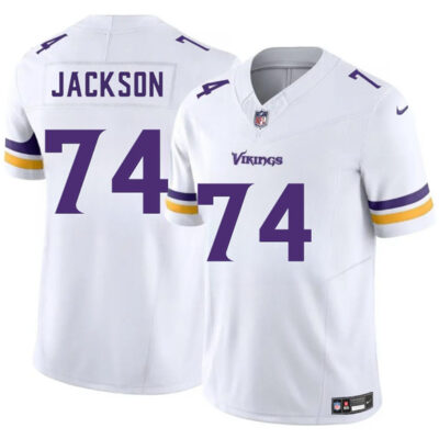 Minnesota Vikings #74 Donovan Jackson White 2025 Draft F.U.S.E. Vapor Untouchable Limited Football Stitched Jersey