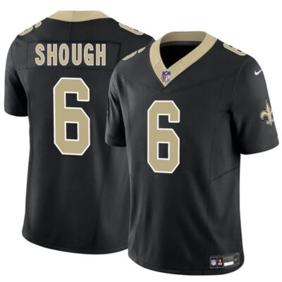 New Orleans Saints #6 Tyler Shough Black 2025 Draft F.U.S.E. Vapor Limited Football Stitched Jersey