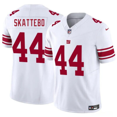 New York Giants #44 Cam Skattebo White 2025 Draft F.U.S.E. Vapor Untouchable Limited Football Stitched Jersey