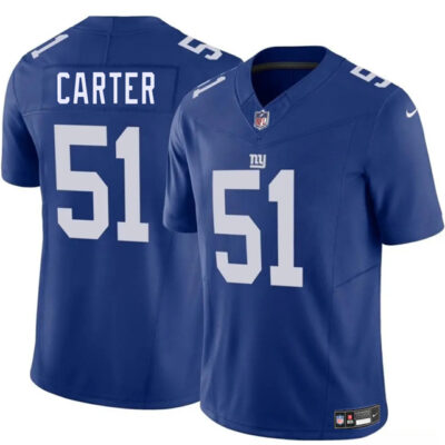 New York Giants #51 Abdul Carter Blue 2025 Draft F.U.S.E. Vapor Untouchable Limited Football Stitched Jersey