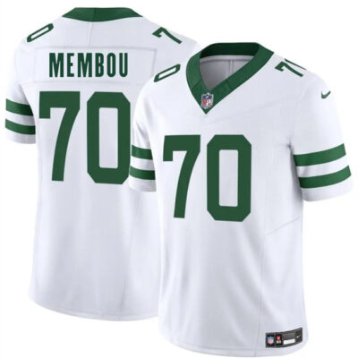 New York Jets #70 Armand Membou White 2025 Draft F.U.S.E. Vapor Untouchable Limited Football Stitched Jersey