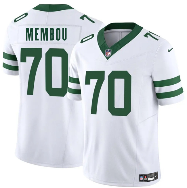 New York Jets #70 Armand Membou White 2025 Draft F.U.S.E. Vapor Untouchable Limited Football Stitched Jersey