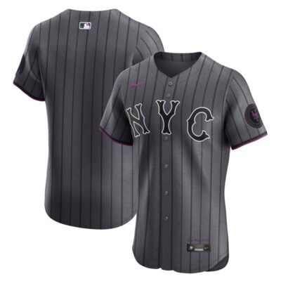 New York Mets City Connect Elite Jersey - Gray