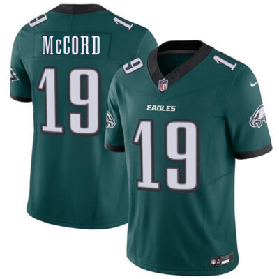 Philadelphia Eagles #19 Kyle McCord Green 2025 Draft New F.U.S.E. Vapor Untouchable Limited Football Stitched Jersey