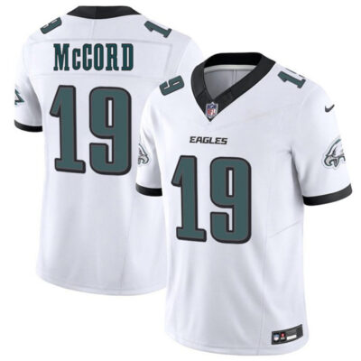 Philadelphia Eagles #19 Kyle McCord White 2025 Draft New F.U.S.E. Vapor Untouchable Limited Football Stitched Jersey