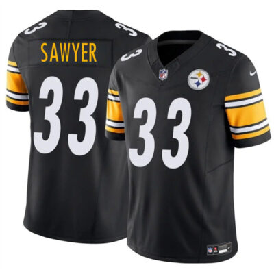 Pittsburgh Steelers #33 Jack Sawyer Black 2025 Draft F.U.S.E. Vapor Limited Football Stitched Jersey