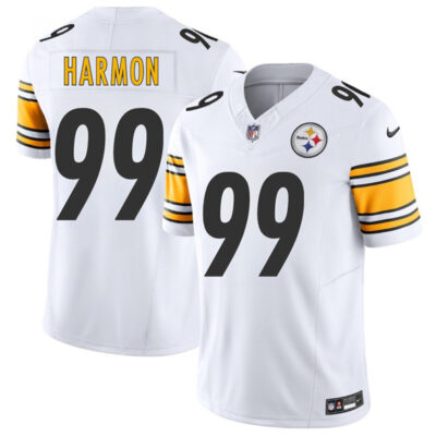 Pittsburgh Steelers #99 Derrick Harmon White 2025 Draft F.U.S.E. Vapor Limited Football Stitched Jersey