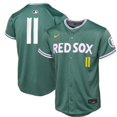Rafael Devers Boston Red Sox Youth 2025 City Connect Limited Player Jersey - Green