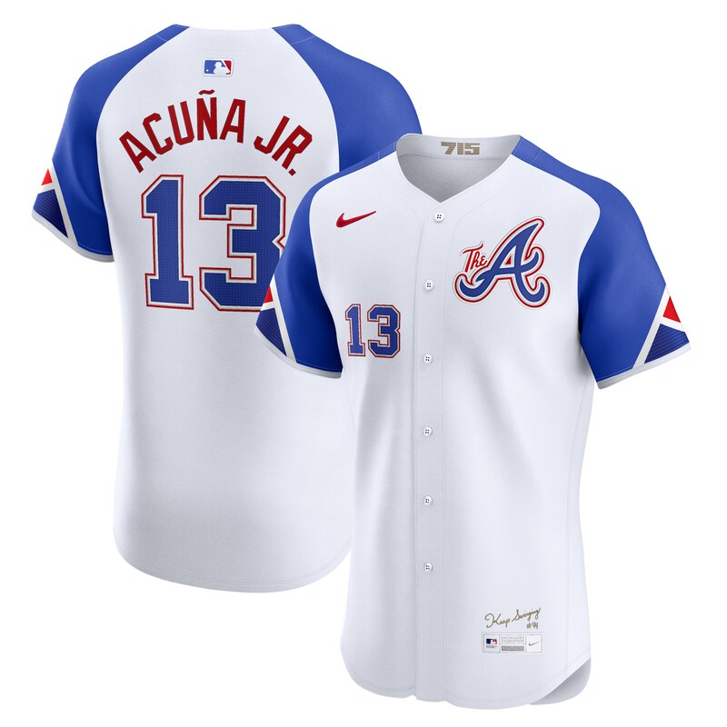 Ronald Acuna Jr. Atlanta Braves City Connect Elite Jersey - White