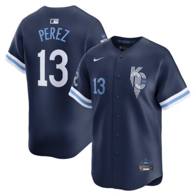 Salvador Perez Kansas City Royals City Connect Limited Jersey - Navy