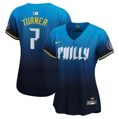 Trea Turner Philadelphia Phillies Women's City Connect Limited Player Jersey - Navy
