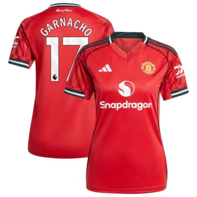 Alejandro Garnacho Manchester United Women's Home 2025/26 Replica Player Jersey - Red