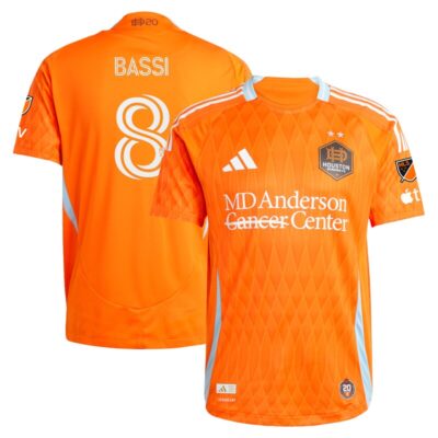 Amine Bassi Houston Dynamo FC 2025 Season 20 Player Jersey - Orange