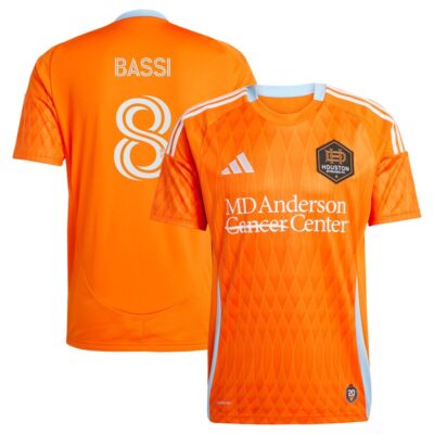 Amine Bassi Houston Dynamo FC 2025 Season 20 Replica Player Jersey - Orange
