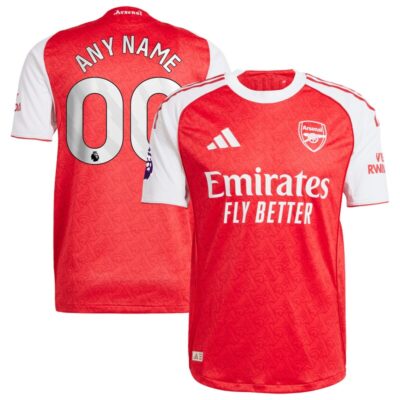 Arsenal 2025/26 Home Custom Jersey - Red