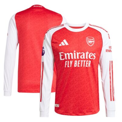 Arsenal 2025/26 Home Long Sleeve Jersey - Red