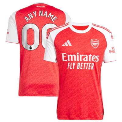 Arsenal 2025/26 Home Replica Custom Jersey - Red