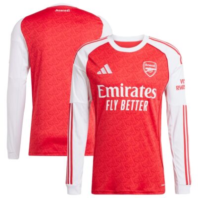 Arsenal 2025/26 Home Replica Long Sleeve Jersey - Red
