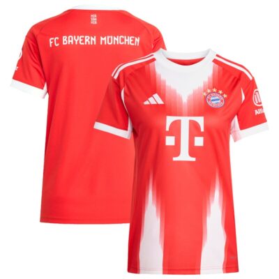 Bayern Munich Women's 2025/26 Home Replica Jersey - Red