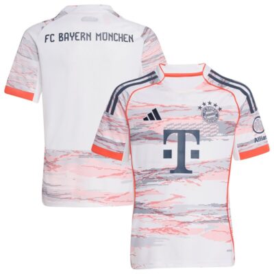 Bayern Munich Youth 2025/26 Away Replica Jersey - White