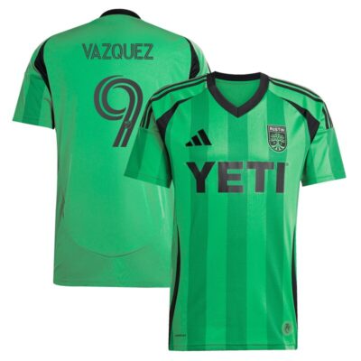 Brandon Vazquez Austin FC 2025 The Heartbeat Kit Replica Player Jersey - Green