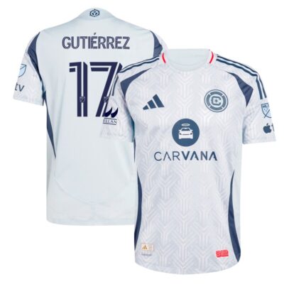 Brian Gutierrez Chicago Fire 2025 The Municipal Kit Player Jersey - Light Blue