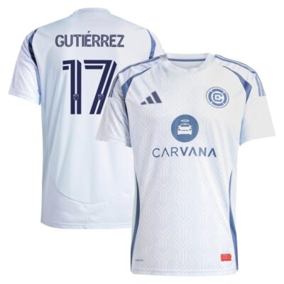 Brian Gutierrez Chicago Fire 2025 The Municipal Kit Replica Player Jersey - Light Blue