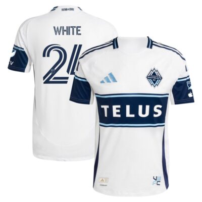 Brian White Vancouver Whitecaps FC 2025 The Peak Player Jersey - White