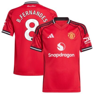 Bruno Fernandes Manchester United Youth Home 2025/26 Replica Player Jersey - Red