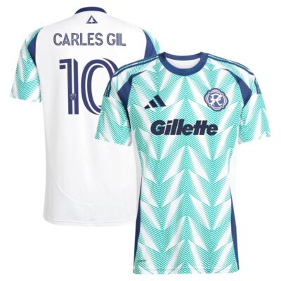 Carles Gil New England Revolution 2025 Eastern White Pine x Flag of New England Replica Player Jersey - White