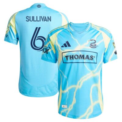 Cavan Sullivan Philadelphia Union 2025 The Voltage Kit Player Jersey - Blue