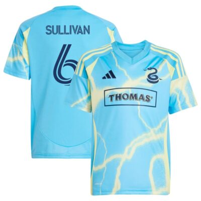 Cavan Sullivan Philadelphia Union Youth 2025 The Voltage Kit Replica Player Jersey - Blue