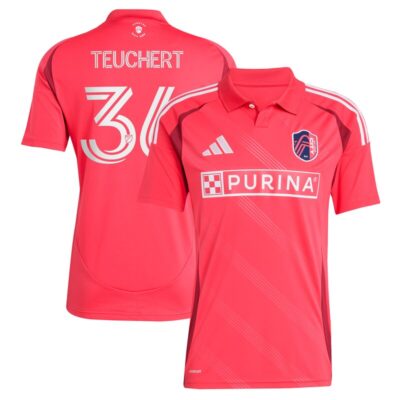 Cedric Teuchert St. Louis City SC 2025 Forever CITY Red Replica Player Jersey - Pink