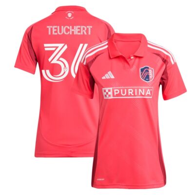 Cedric Teuchert St. Louis City SC Women's 2025 Forever CITY Red Replica Player Jersey - Pink