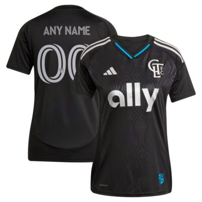 Charlotte FC Women's 2025 Fortress Kit Replica Custom Jersey - Black