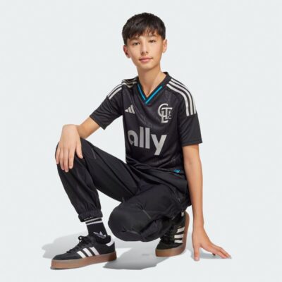 Charlotte FC Youth 2025 Fortress Kit Replica Jersey - Black