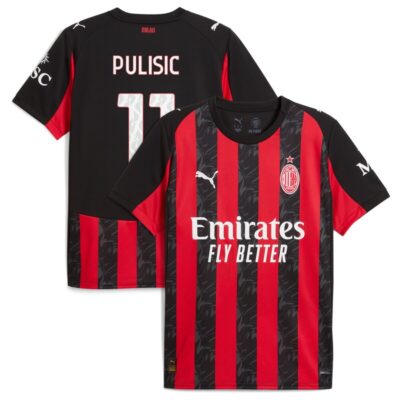 Christian Pulisic AC Milan 2025/26 Home Replica Player Jersey - Red