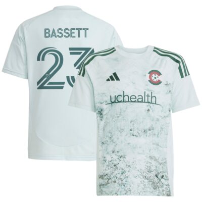 Cole Bassett Colorado Rapids Youth 2025 Headwaters Replica Player Jersey - Green