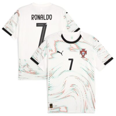Cristiano Ronaldo Portugal National Team 2025 Away Replica Jersey - White